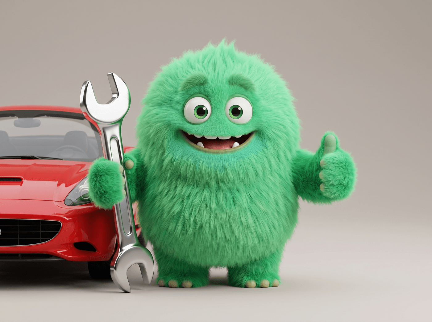 The CashPal mascot — car repair loan