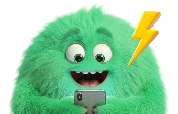 The CashPal mascot holding a phone