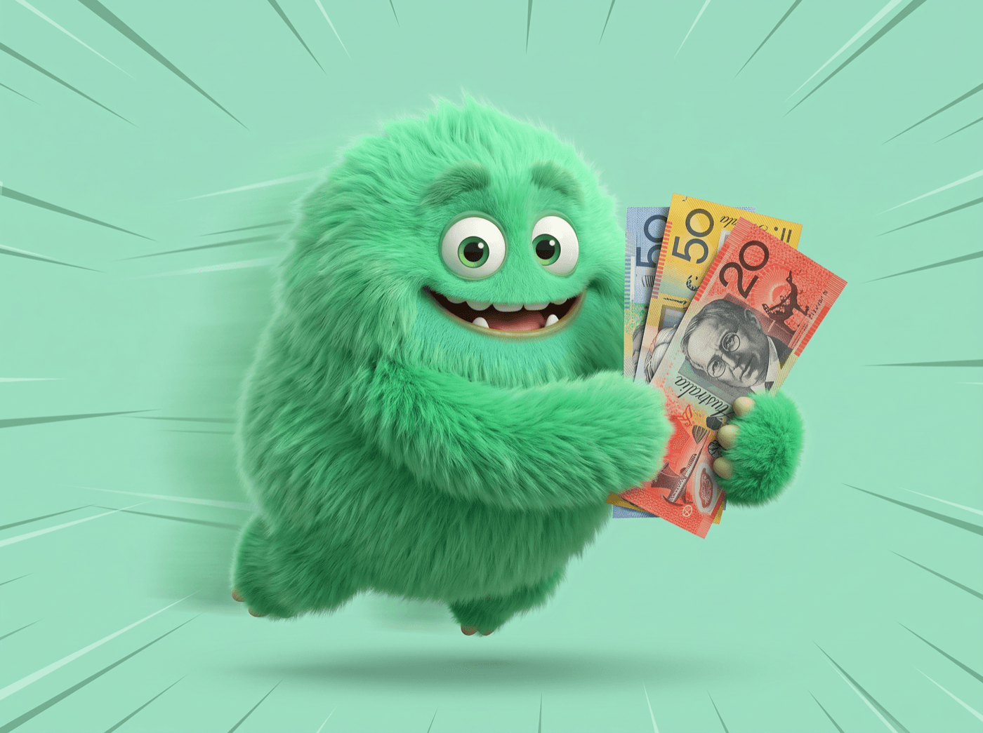 The CashPal mascot — fast cash loans