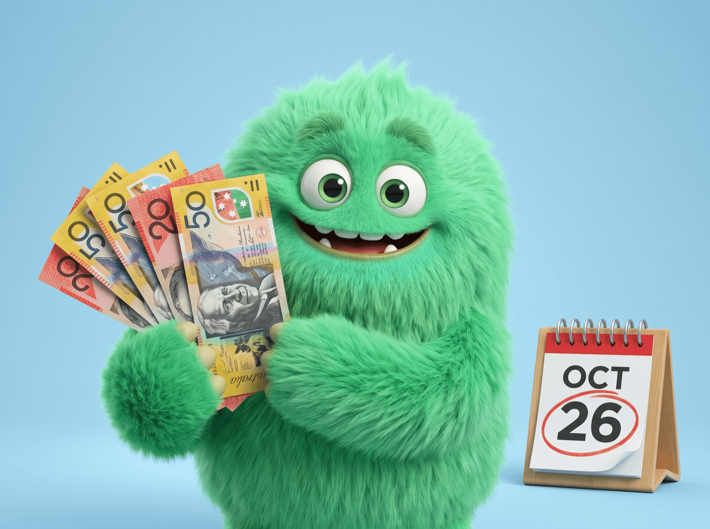 The CashPal mascot — same day loans