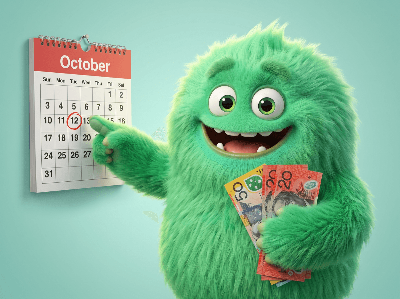 The CashPal mascot — access pay early