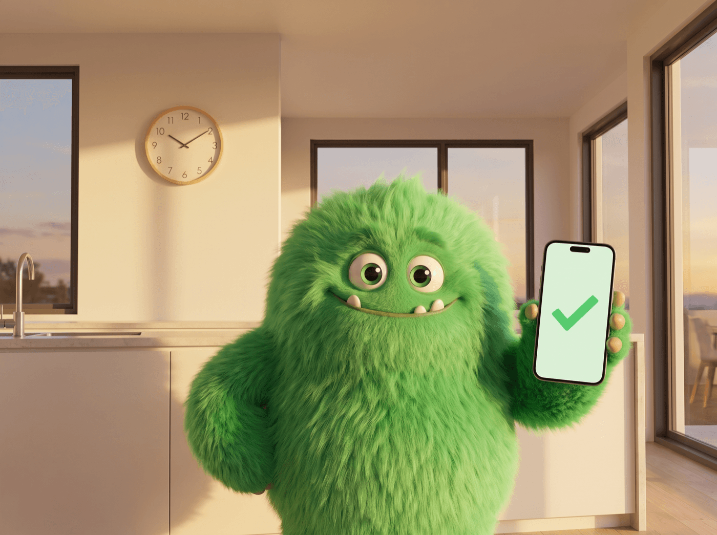 The CashPal mascot celebrating an approved urgent payday loan